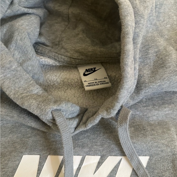 Nike Gray Hoodie with White Logo - Picture 2 of 4